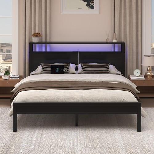 Bed frame full queen - bed, with
