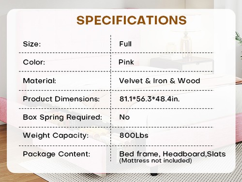 Full bed frame - bed, with