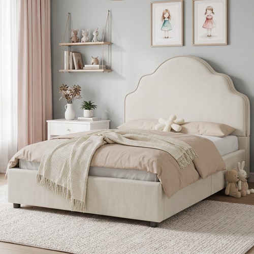 3ft single upholstered bed - single,