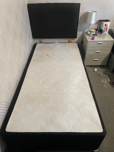 Single bed base - with, headboard