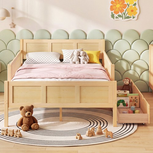 Size bed frame with storage - size,
