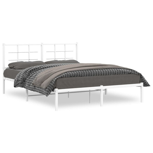 Metal bed frame without - frame,