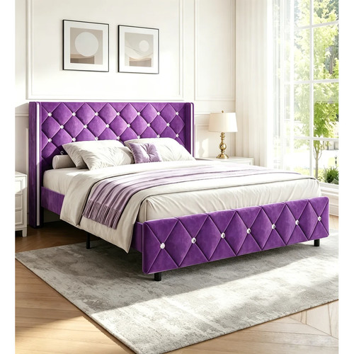 Queen purple velvet - queen,