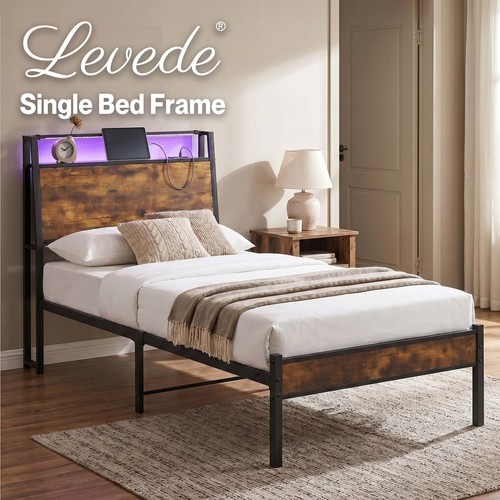 Levede single bed frame - bed,