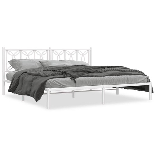 Metal bed frame without - bed,