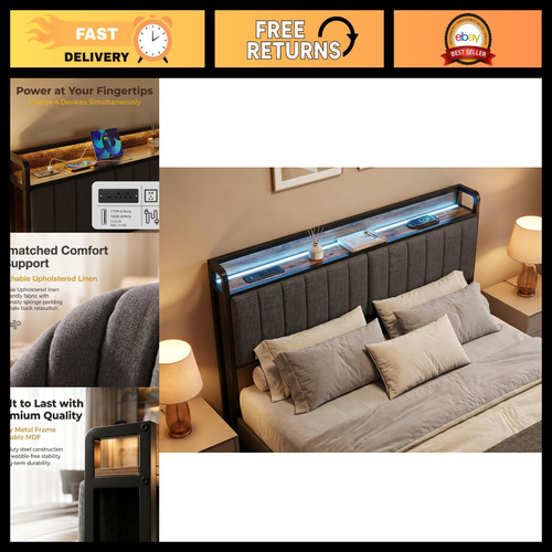 King bed frame - king, headboard