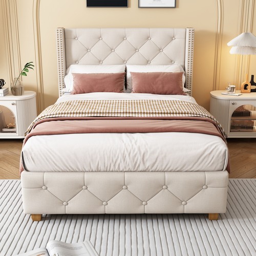 3ft single bed - button, &