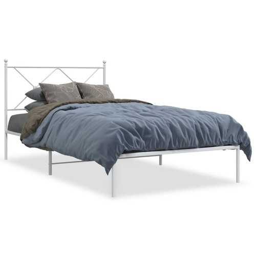 Metal bed frame without - frame,
