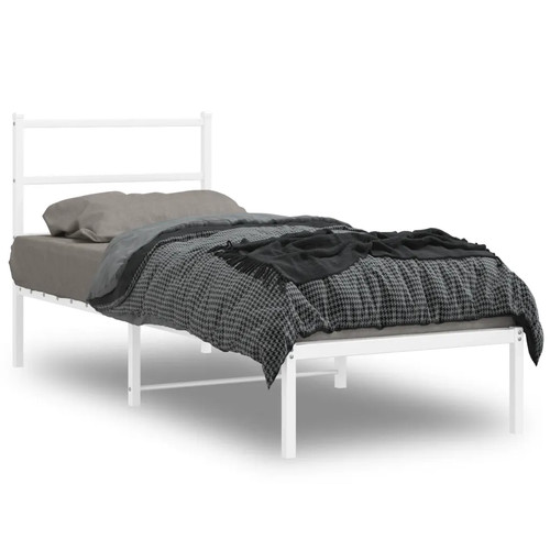 Walplus metal bed frame white - frame,